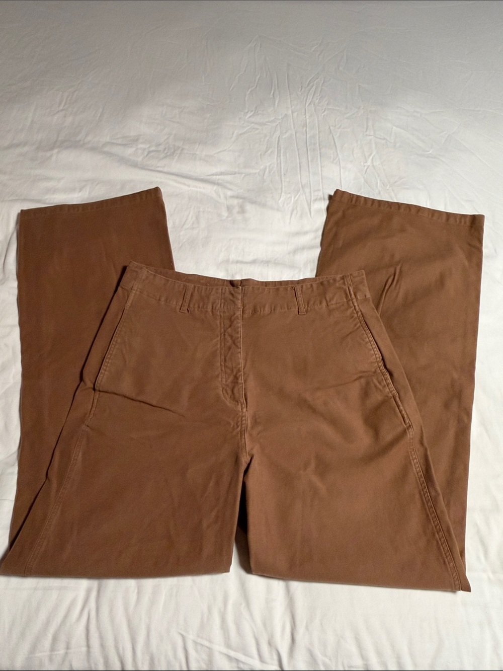 16 Tall 34 Inseam Women's Brown High-Rise Chino Pants